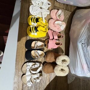 Adorable Yellow and Black Kids Shoes